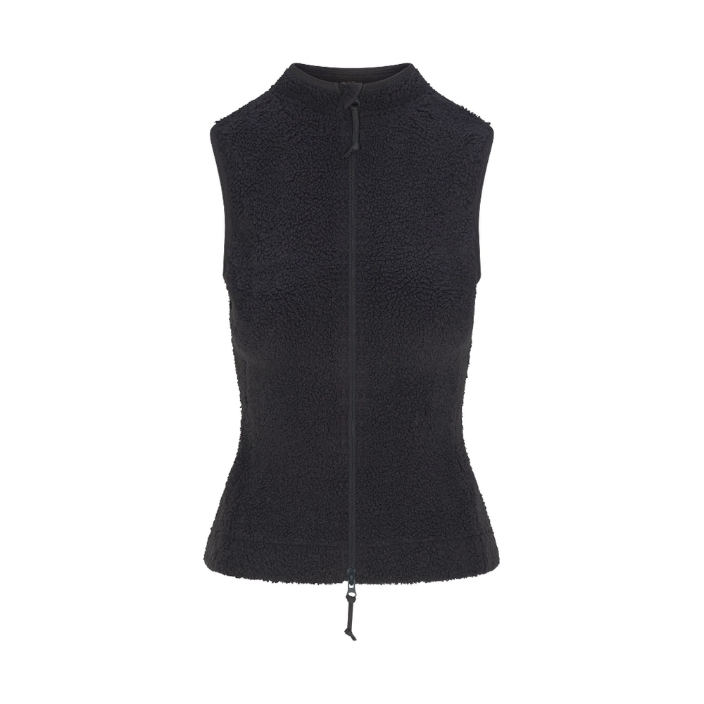 SKIMS Teddy‎ Zip Up Cozy Minimal Layering Scandi Style Vest